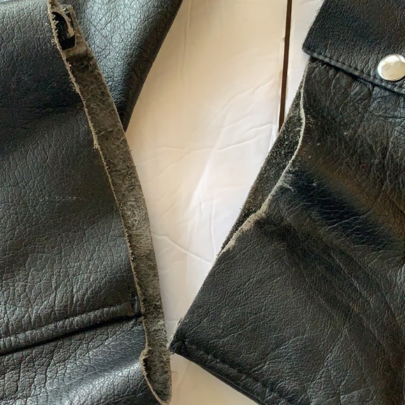 Motorcycle Rider Leather Chaps (Optional Unisex Wear) All Closures Intacted - Picture 5 of 6